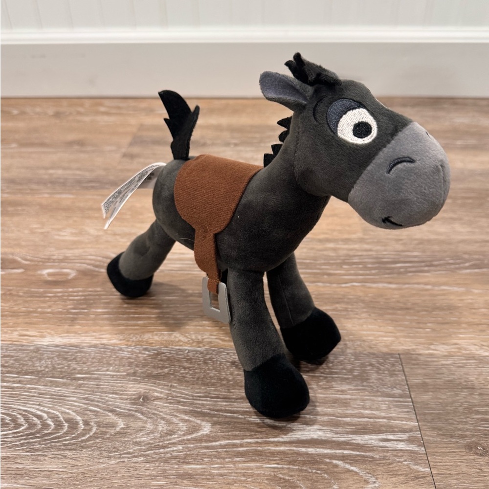 Disney Parks Pixar Toy Story 8” Bullseye Black Race Horse Plush Toy Collectible